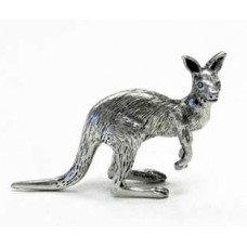 Australian Made Pewter Kangaroo 35 mm High